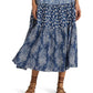 Patchwork Floral Voile Tiered Skirt