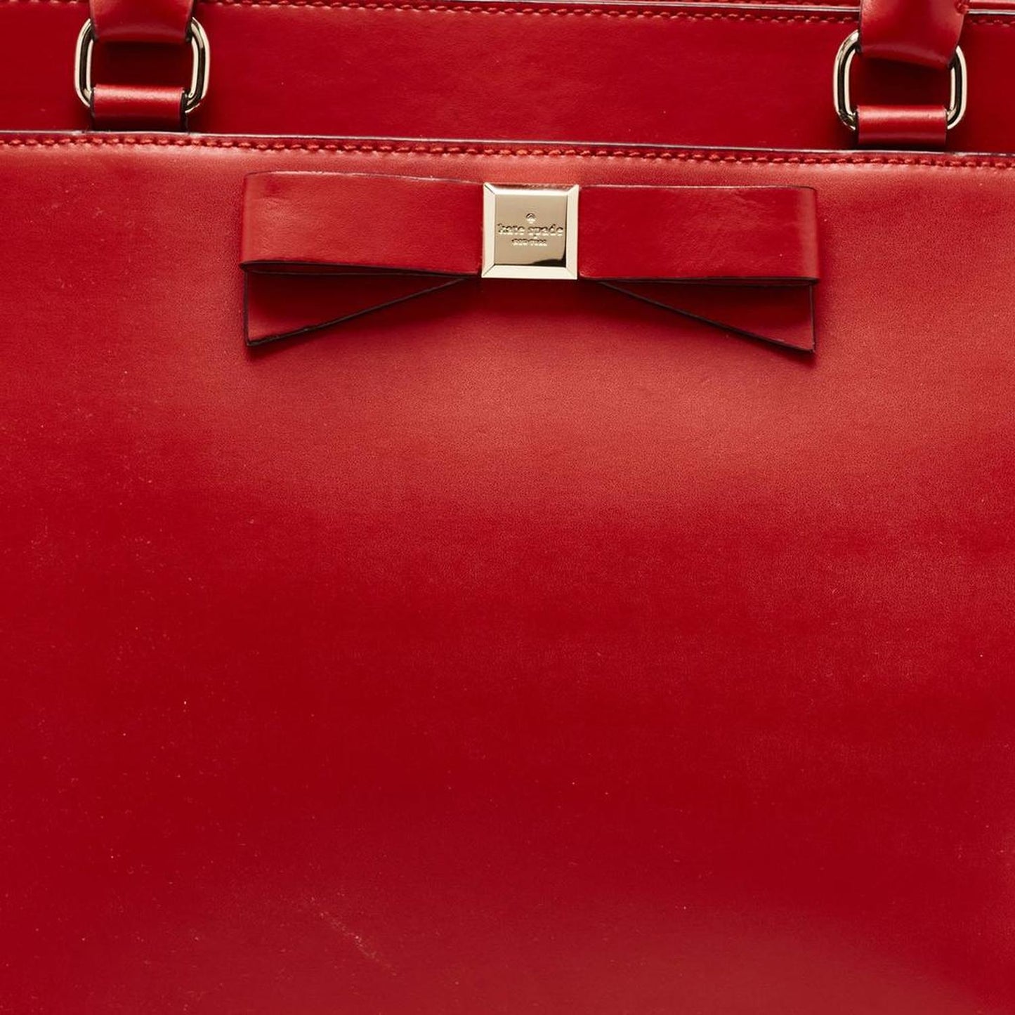 Red Leather Beacon Court Jeanne Tote