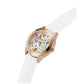 Women's Analog White Silicone Watch 34mm