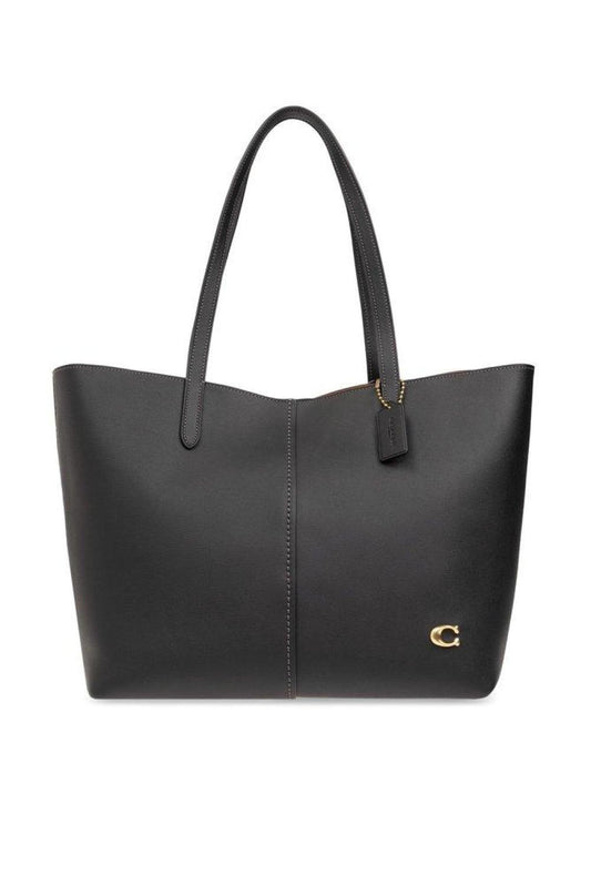 Coach North 32 Logo Plaque Tote Bag