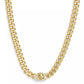 Women's Faux Stone Signature C Pave Turnlock Necklace