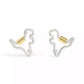 Two-Tone Signature Carabiner Rexy Stud Earrings