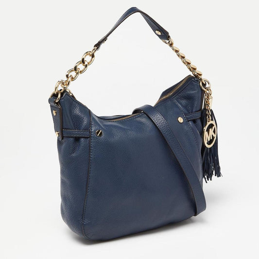 Michael Michael Kors Dark Leather Tassel Hobo