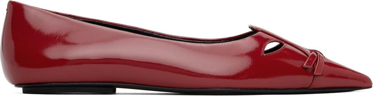 Red 'The Kat' Ballerina Flats