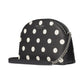 Morgan Sunshine Dot Printed PVC Double Zip Dome Mini Crossbody