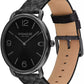 Men's Elliot Signature Charcoal Leather Strap Watch 41mm