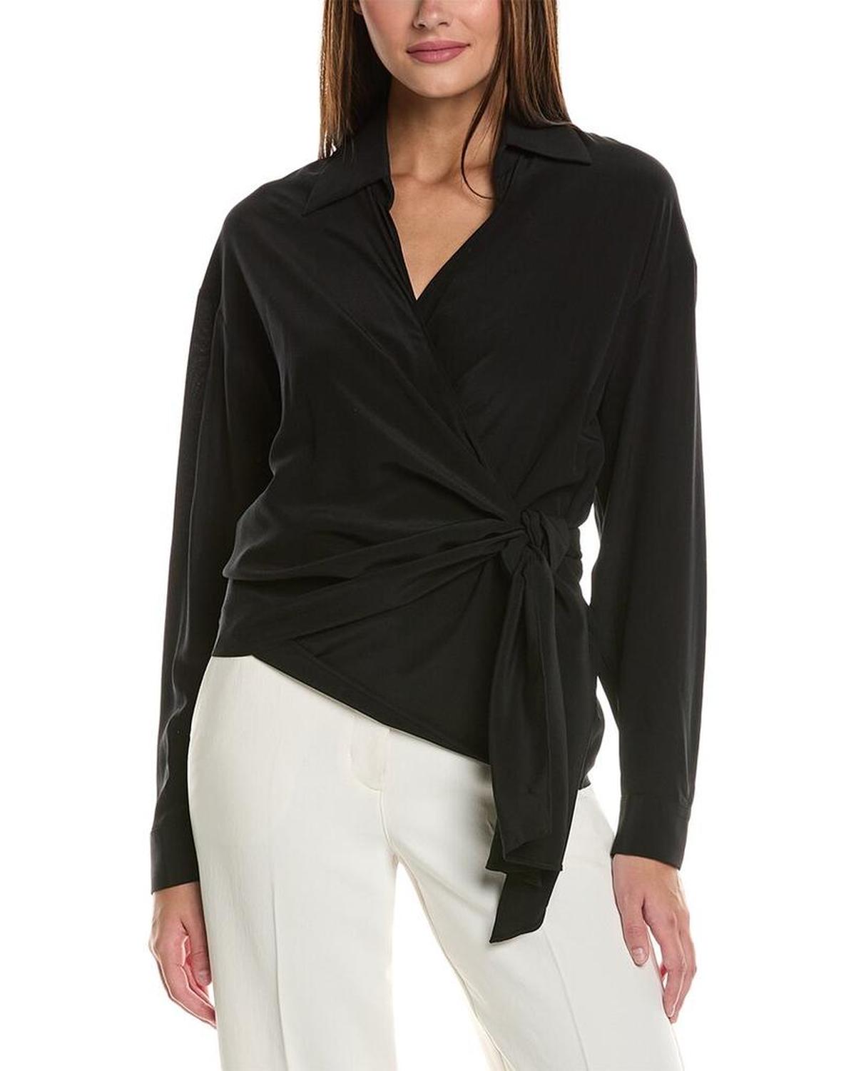 Michael Kors Collection Sarong Wrap Shirt