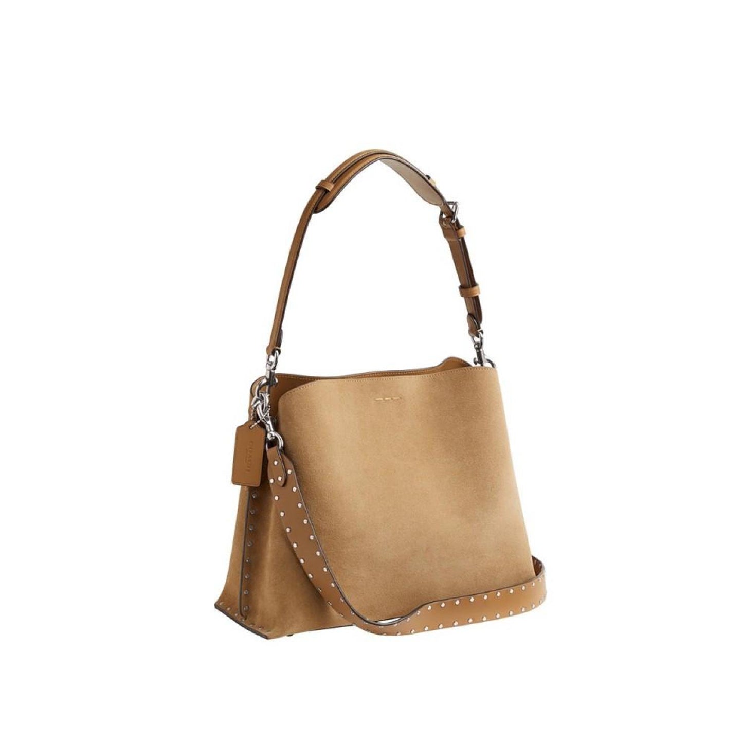 Willow Leather with Rivets Shoulder Bag