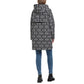 Women's Hooded Printed A-Line Raincoat