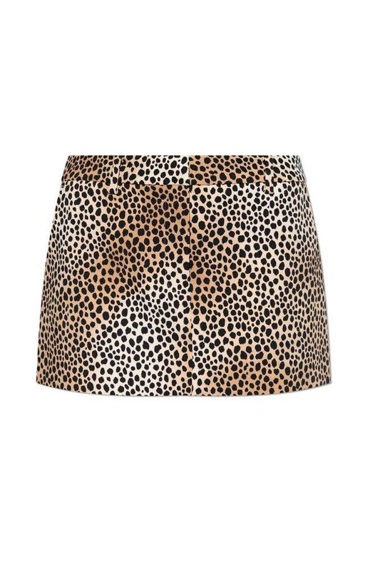 Michael Michael Kors Leopard Printed Mini Skirt