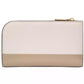 Devin Colorblocked Saffiano Leather Slim Bifold Wallet