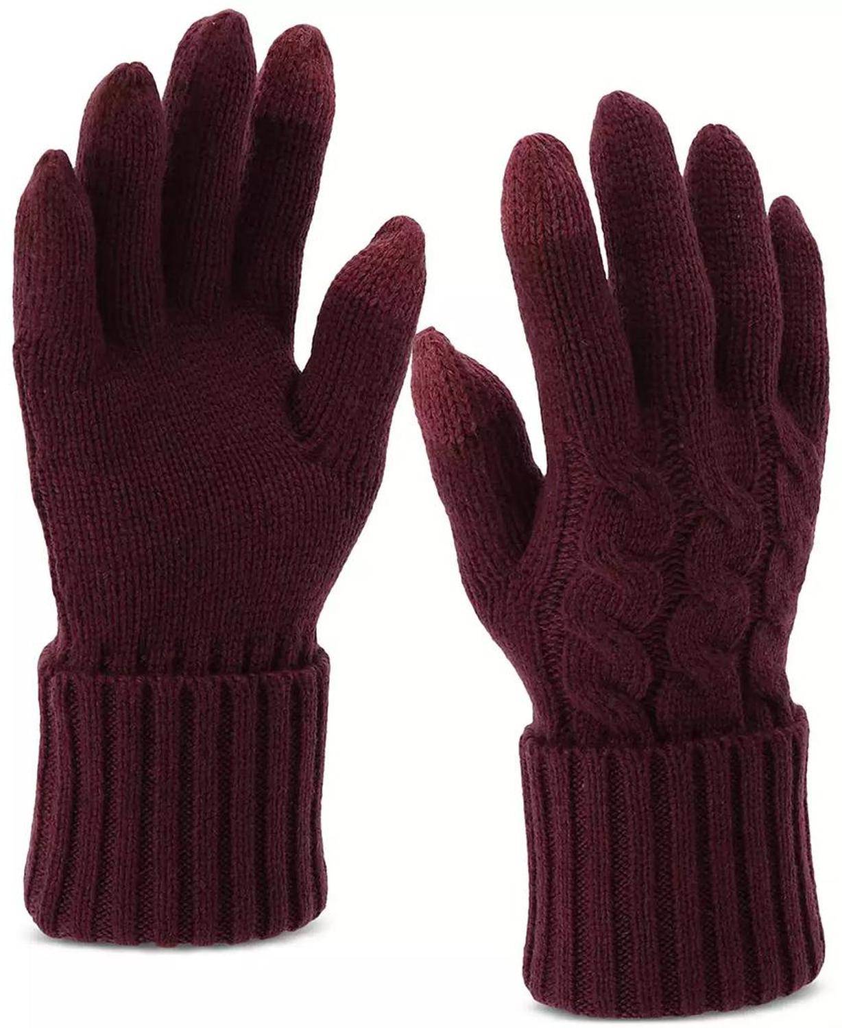 Cable Knit Touchscreen Gloves