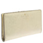 Kate Spade Metallic Gold Leather Long Flap Wallet..