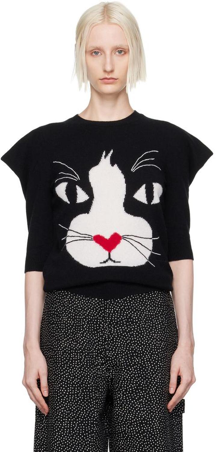 Black 'The Cat' Sweater