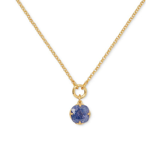 Gold-Tone Pop of Joy Spade Flower Pendant Necklace, 16" + 3" extender