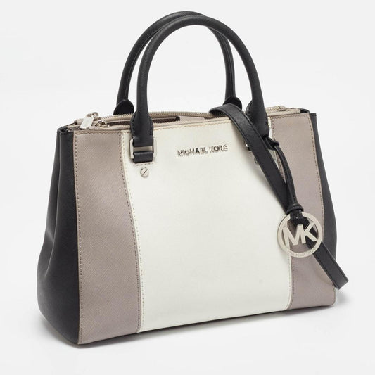 Michael Michael Kors Tricolor Leather Jet Set Double Zip Tote