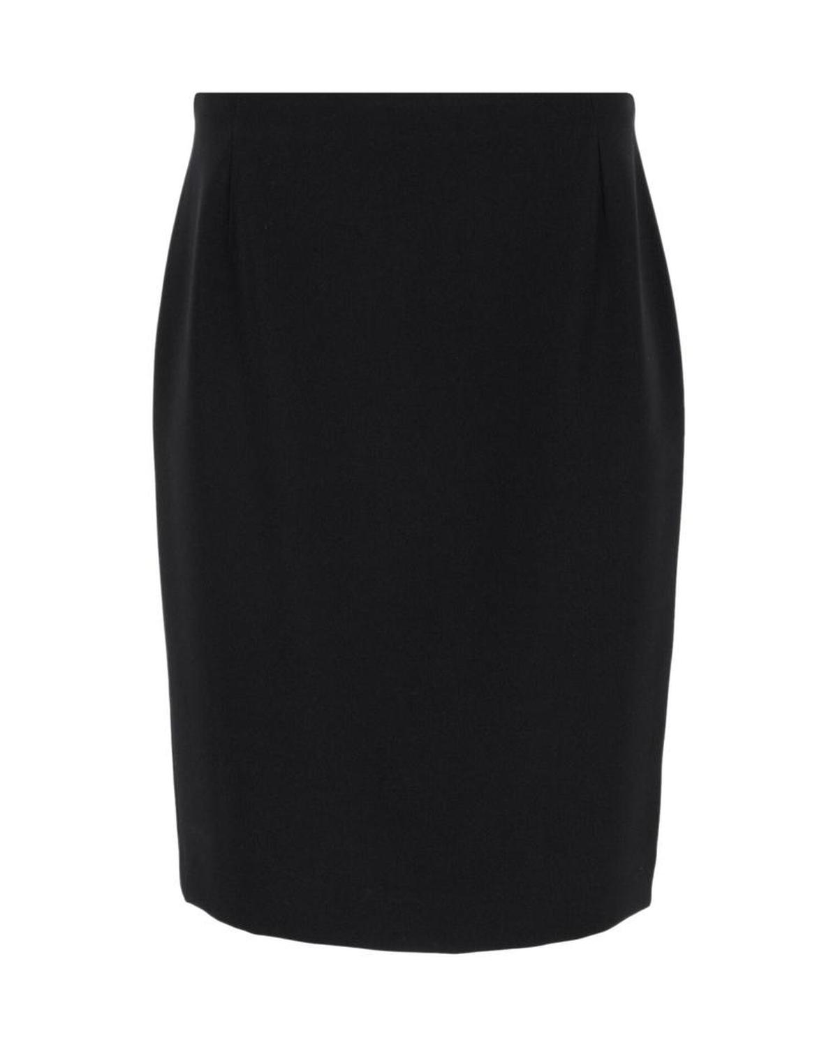 Max Mara Pencil Skirt in Black Silk