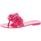 Jaylee Womens Jelly Flat Slide Sandals