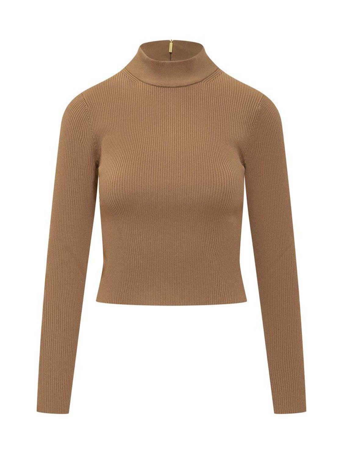 Michael Michael Kors Rear Zipped Mock Neck Jumper