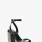 Merriam Studded Leather Block Heel Sandal