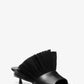 Catarina Leather and Fringe Mule