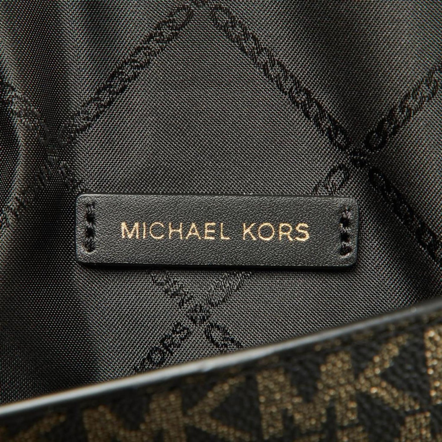 Michael Kors  Signature Coated Canvas And Leather Eva Tote