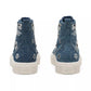 Sequined Denim High Top Sneakers