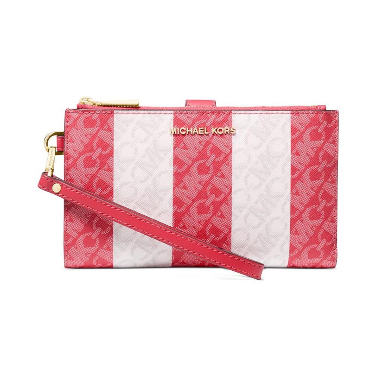 Jet Set Logo Double Zip Wristlet