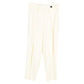 Sportmax Pleated Straight-Leg Trousers in Cream Acetate