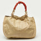 Marc Jacobs Cream Leather Embellished Hobo