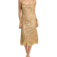 Michael Kors Collection Laminate Lace Silk-Lined Slip Dress