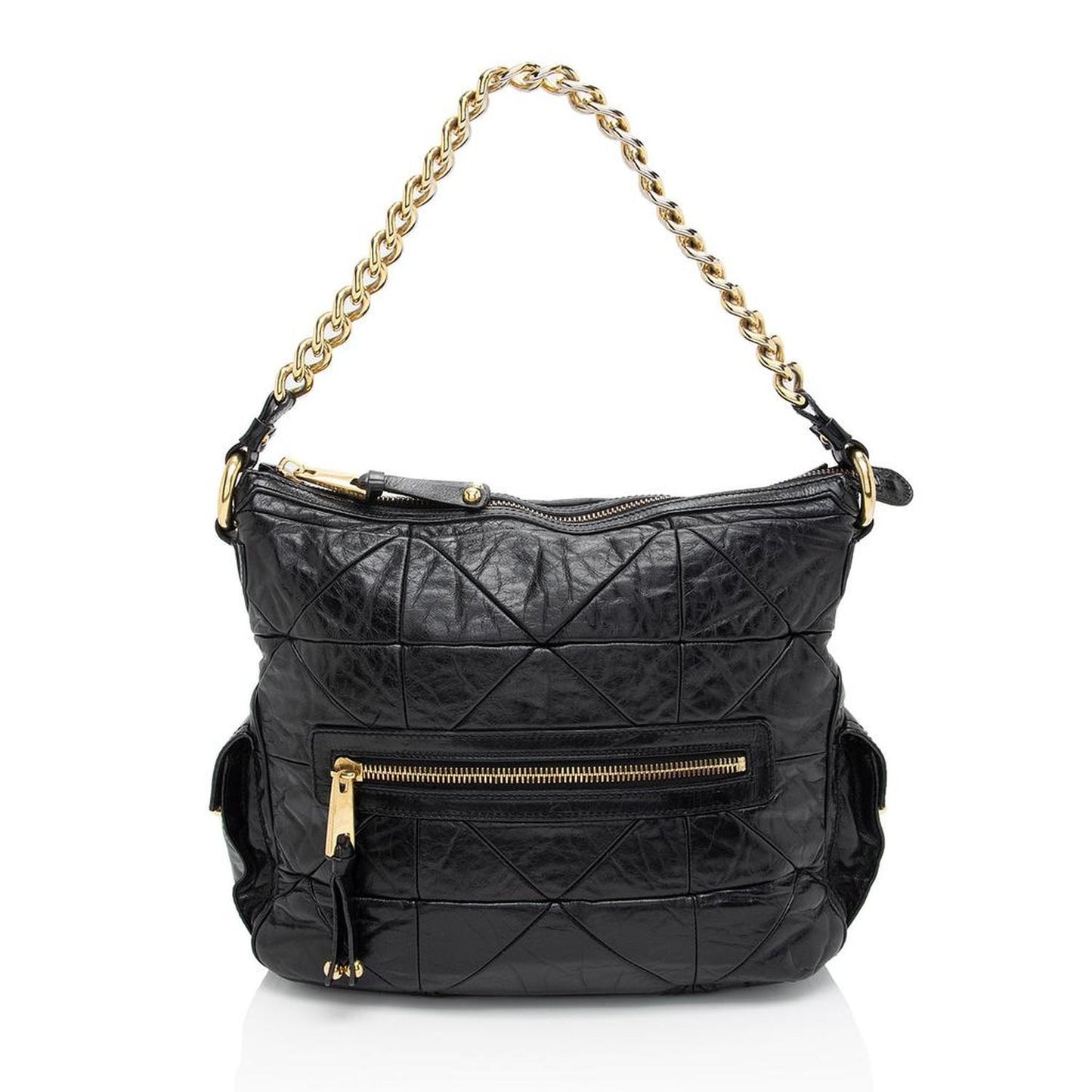 Quilted Leather Stam Hobo