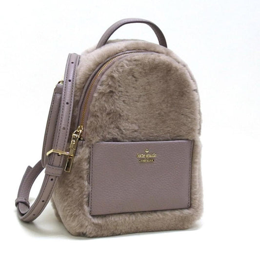 Fur Leather Backpack (Pre-Owned)