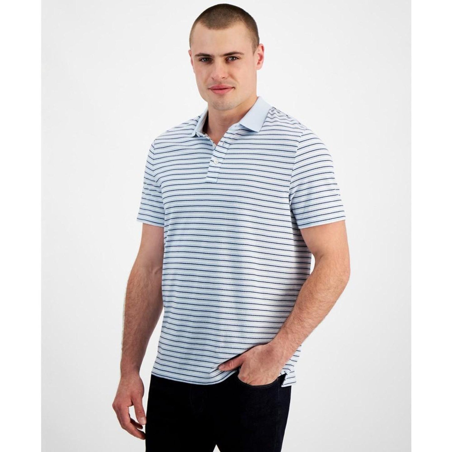 Men's Modern-Fit Stripe Polo