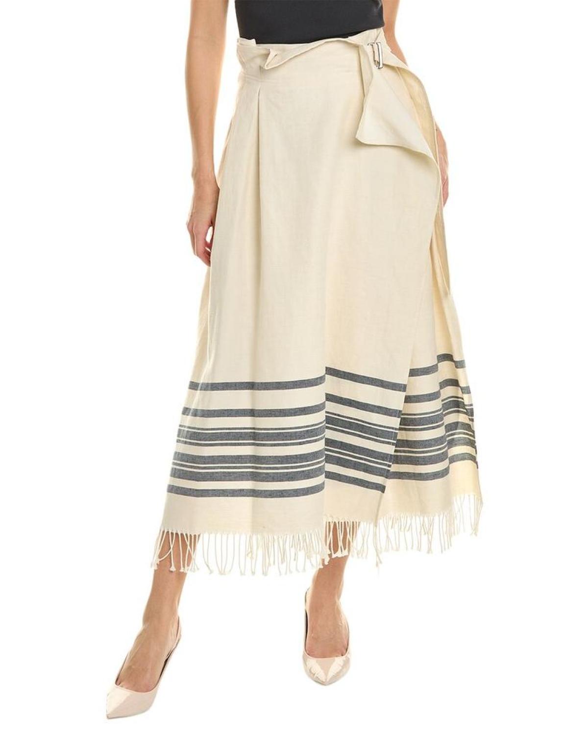 Weekend Max Mara Targa Linen-Blend Skirt