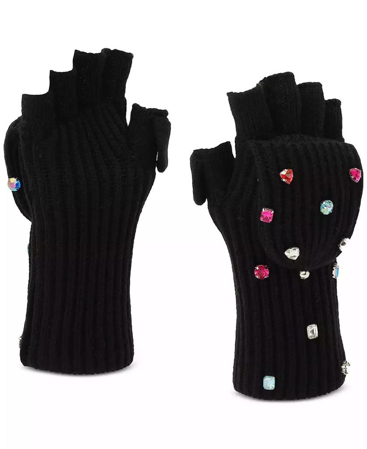 Women's Embellished Pop-Top Gloves