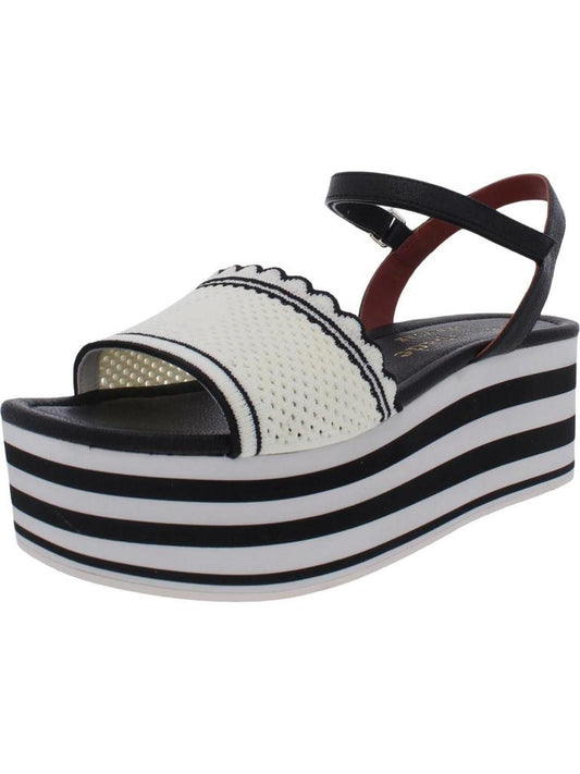 Highrise Spade Womens Leather Striped Platform Sandals