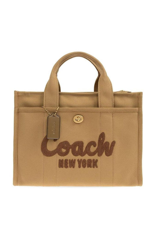 Coach Logo Flocked Tote Bag