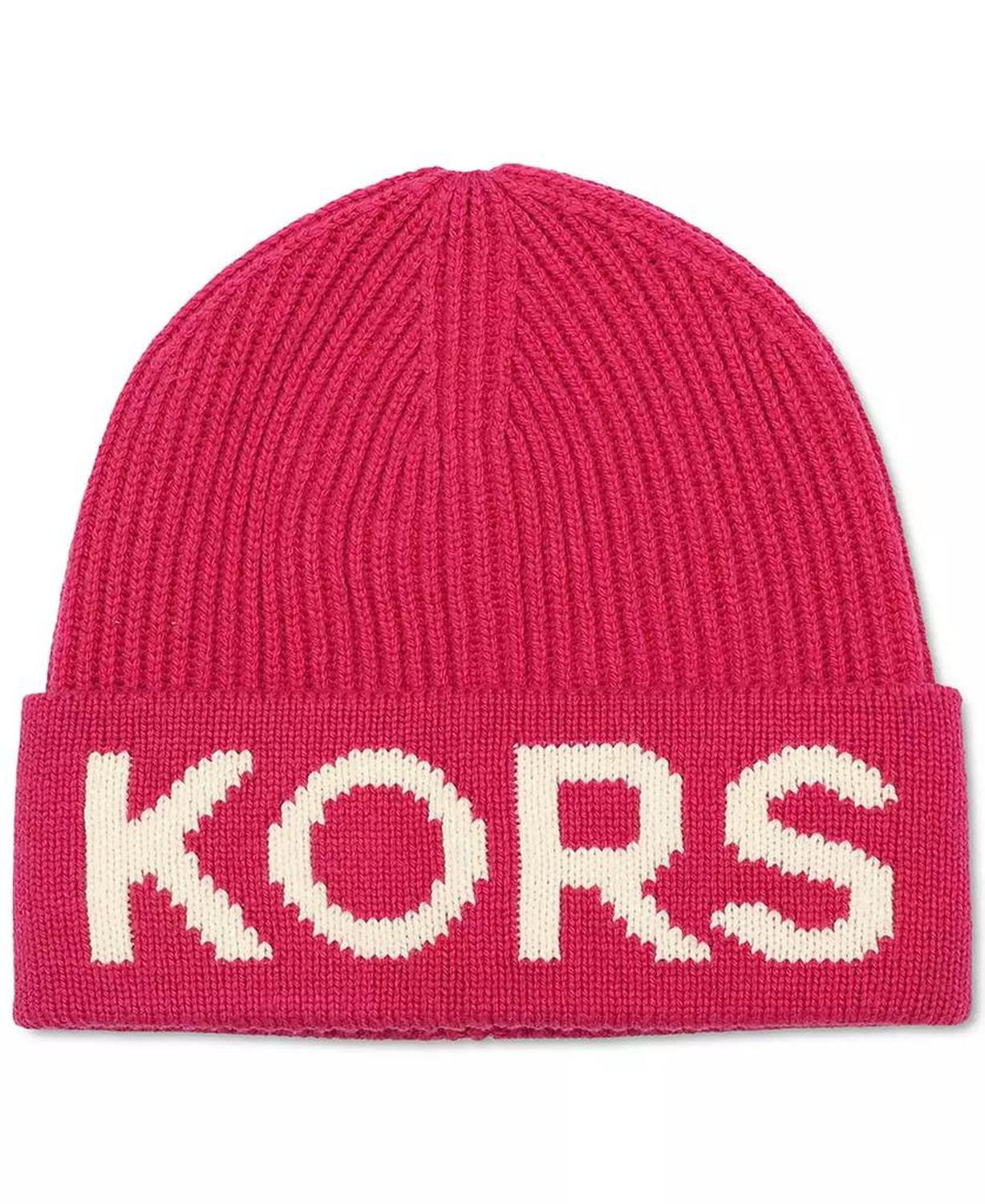 KORS Fisherman's Rib Beanie and Scarf Set