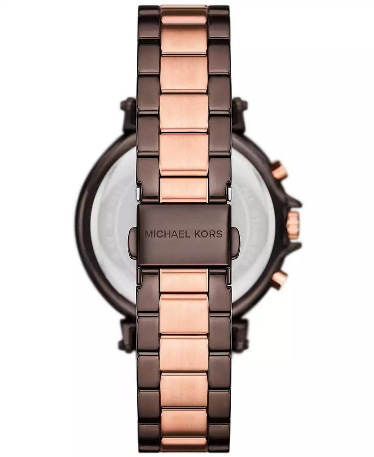 Women's Maren Chronograph Chocolate and Rose Gold-Tone Stainless Steel Watch 40mm