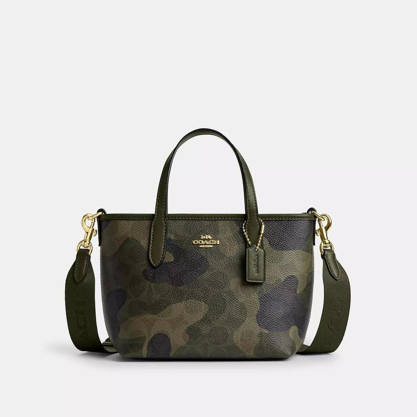 Coach Outlet City Mini Tote Bag In Signature Camo Print