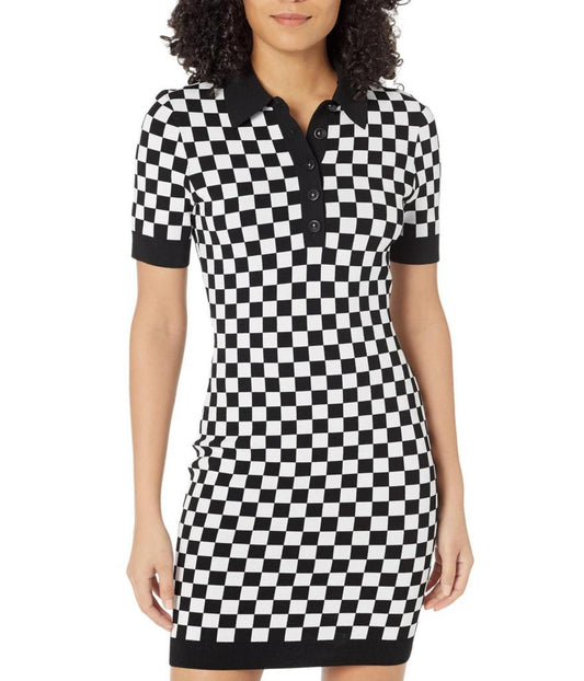 Eco Check Midi Dress