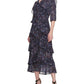 Marchesa Notte Aster Printed Dress