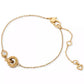 Gold-Tone Set-In Stone Interlink Bracelet