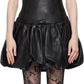 Black 'The Bubble' Leather Minidress