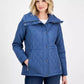 Women's Quilted Hooded Zip-Front Coat, Exclusively at Macy's