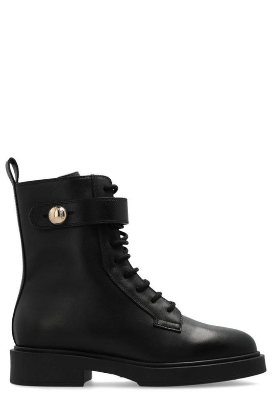 Furla Sfera Platform Lace-Up Boots