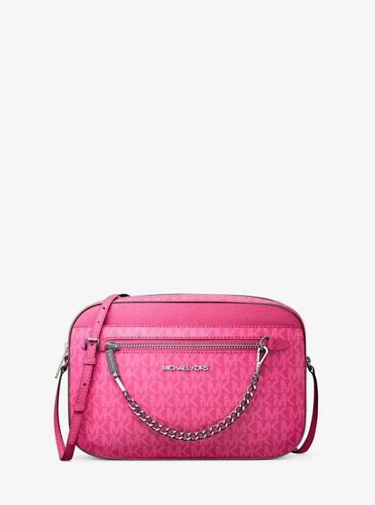 Jet Set Large Signature Logo Crossbody Bag