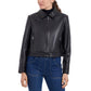 Women's Leather Zip-Front Coat