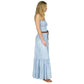 Michael Kors Women's Sunbleached Smocked Maxi Dress